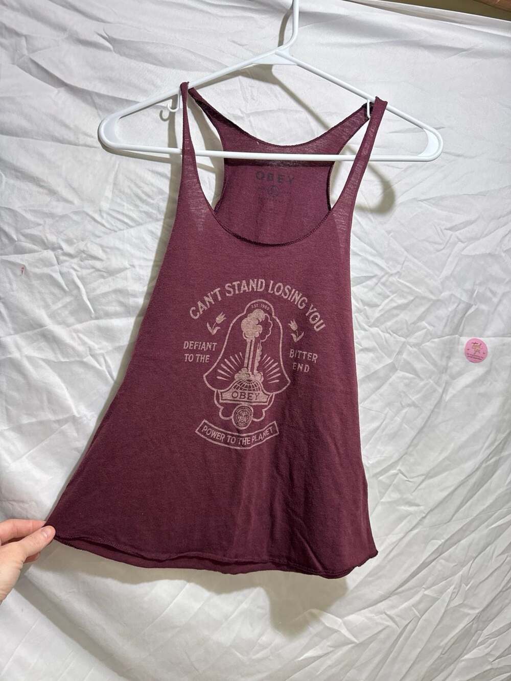 Obey Propaganda 'Can\'t Stand Losing You' Power to the Planet Tank Top